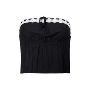 Tiger Mist Black Top NWT black and lace cropped matching skirt size S and M